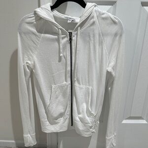 James Perse White Hoodie